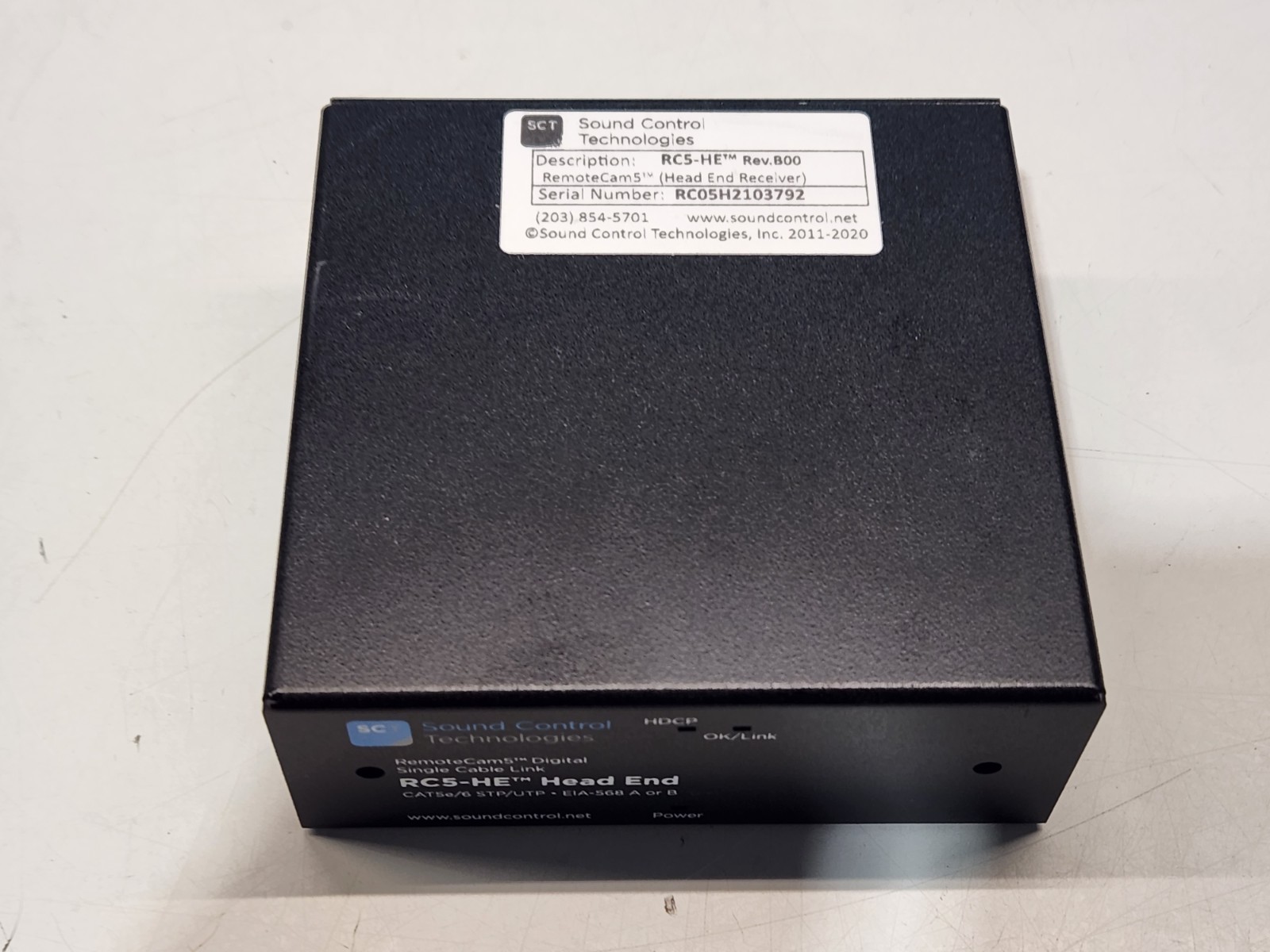 Sound Control Technologies RemoteCam5 Head End Receiver RC5-HE