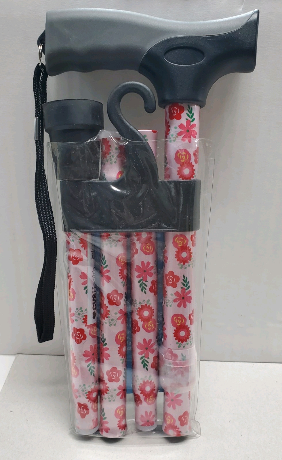 CVS Adjustable Height Folding Cane 32”-36” Adjustable Height NEW