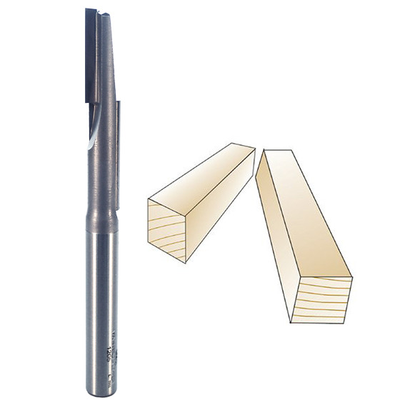 Whiteside Stagger Tooth Straight Flute Bit, 1/2" SH x 1/2" CD x 2-5/8" CL