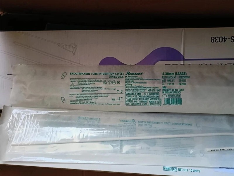 ETT Intubation Stylet, pack of 10 pcs