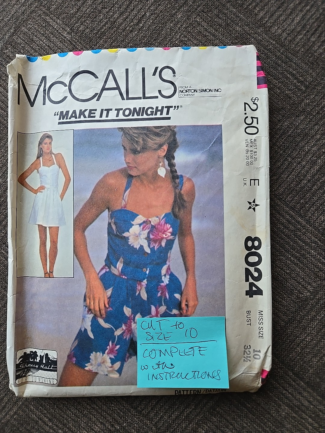 SEWING PATTERN's Cut / Complete w Instructions Size 10 - McCall'S 8020 and 8549