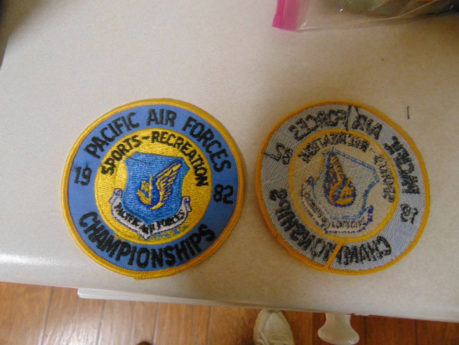 MILITARY PATCH SEW ON OLDER POCKET PACIFIC AIR FORCES CHAMPIONSHIPS 1982 SPORTS