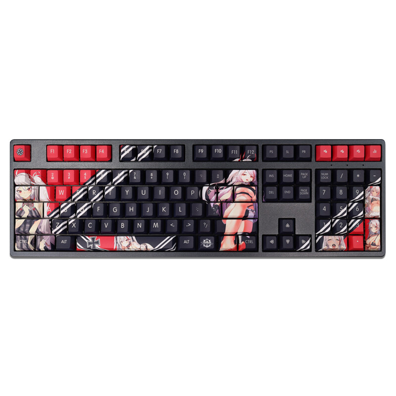 Azur Lane KMS Prinz Eugen Button PBT Sublimation Cherry MX 108 Keys Keycap