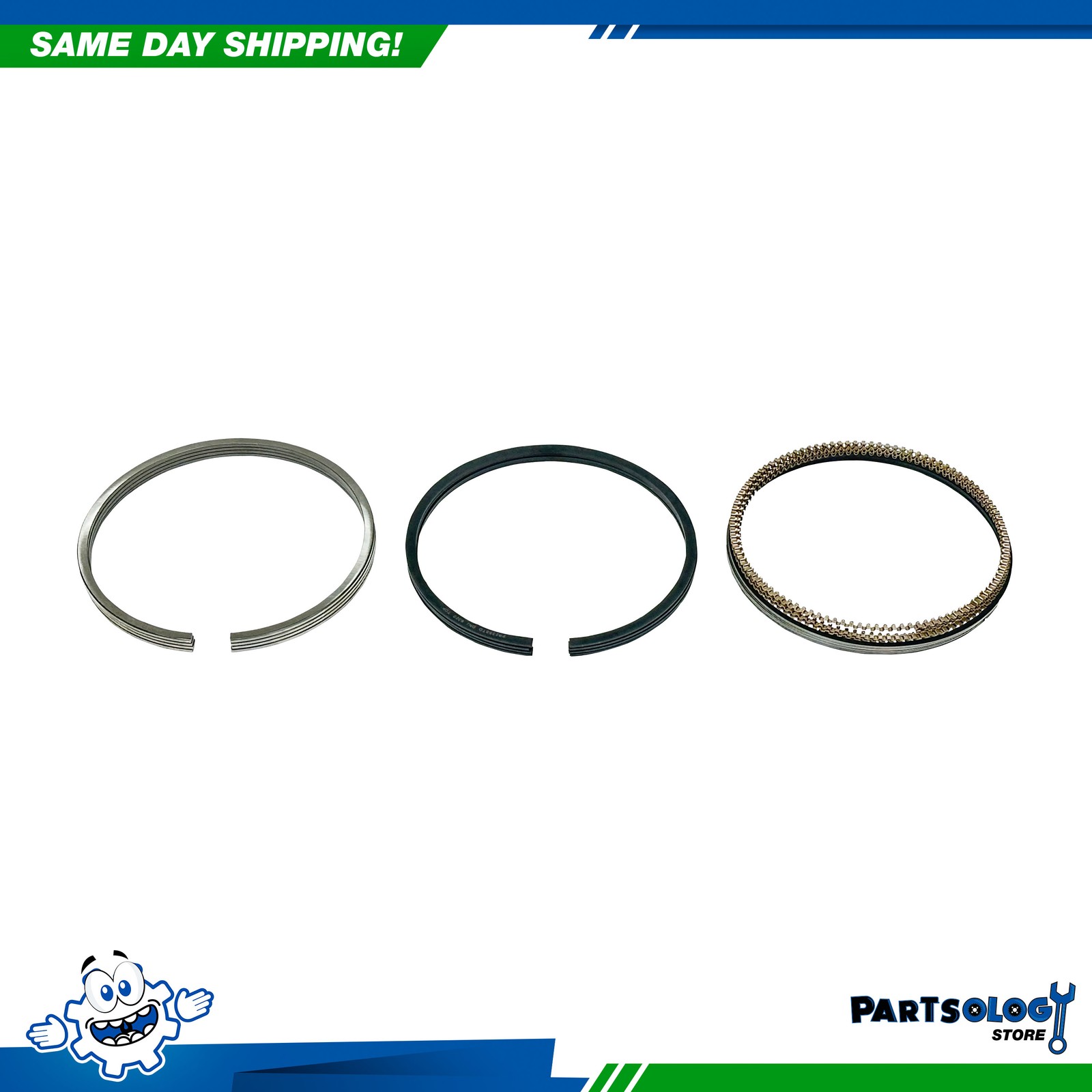 DNJ PR4363 Standard Piston Ring Set For 14-20 Fiat Jeep 1.4L SOHC