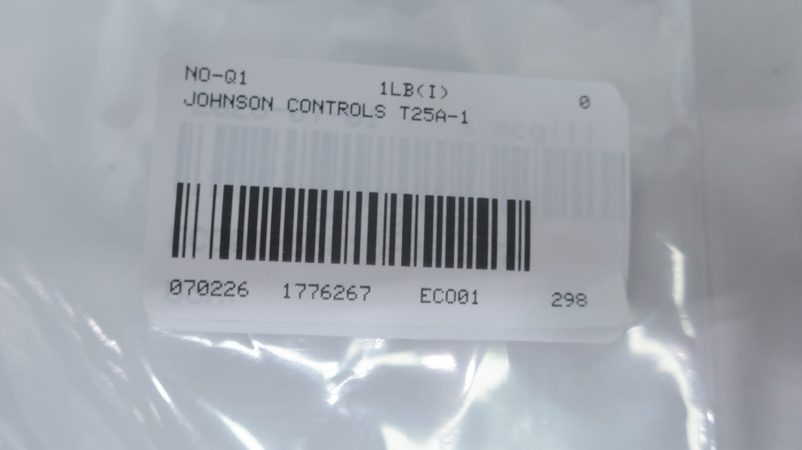 Johnson Controls T25A-1C Thermostat 40-90f