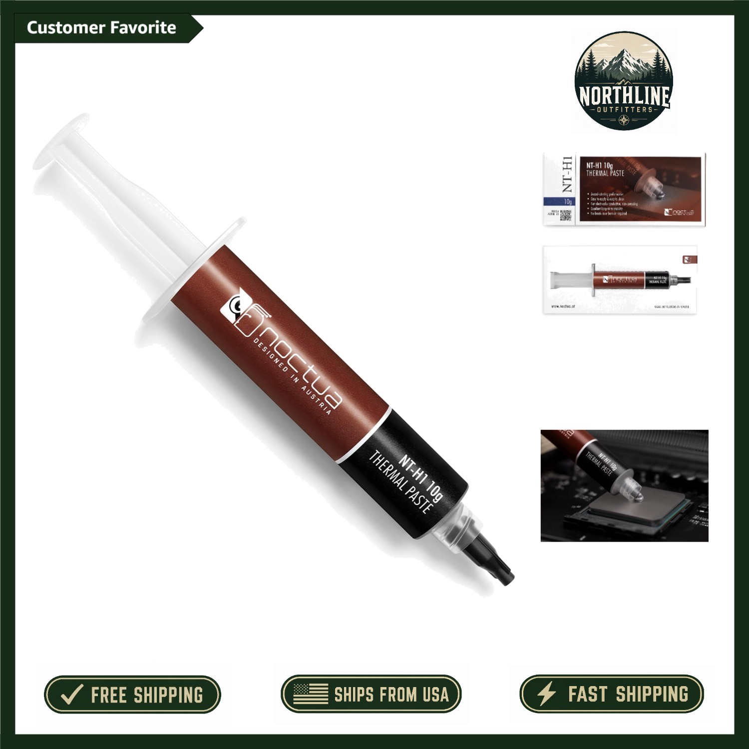 Easy-Apply Thermal Paste 10g - Maximizes Cooling Efficiency for PCs and Consoles