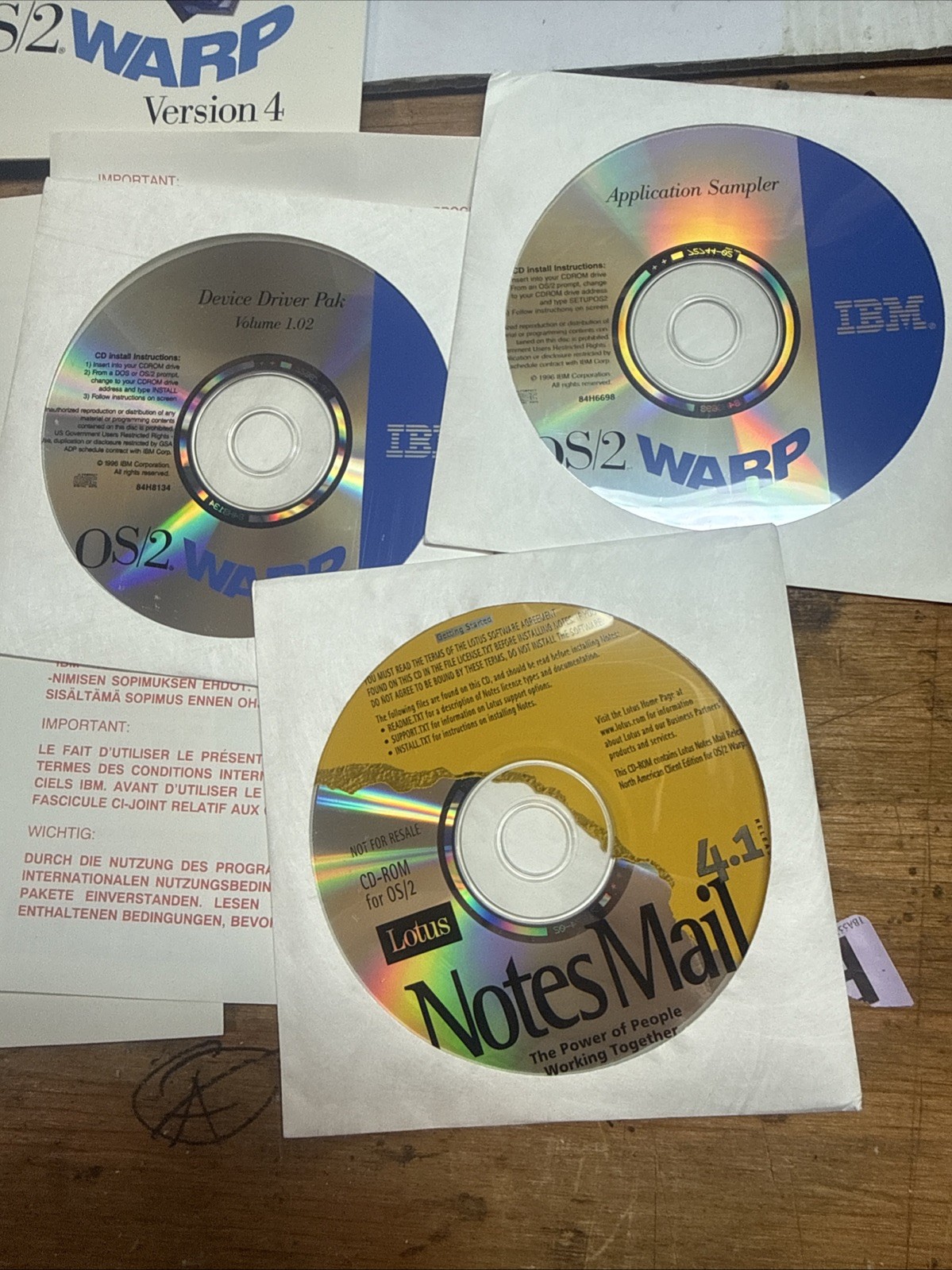 IBM OS/2 Warp Server Advanced Version 4 - VERY RARE - Box & Manuals