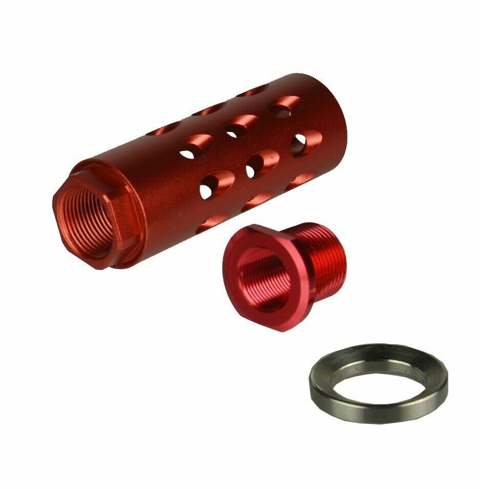 Ruger PC Carbine 9 mm Muzzle Brake Low Concussion + Thread Adapter and crush