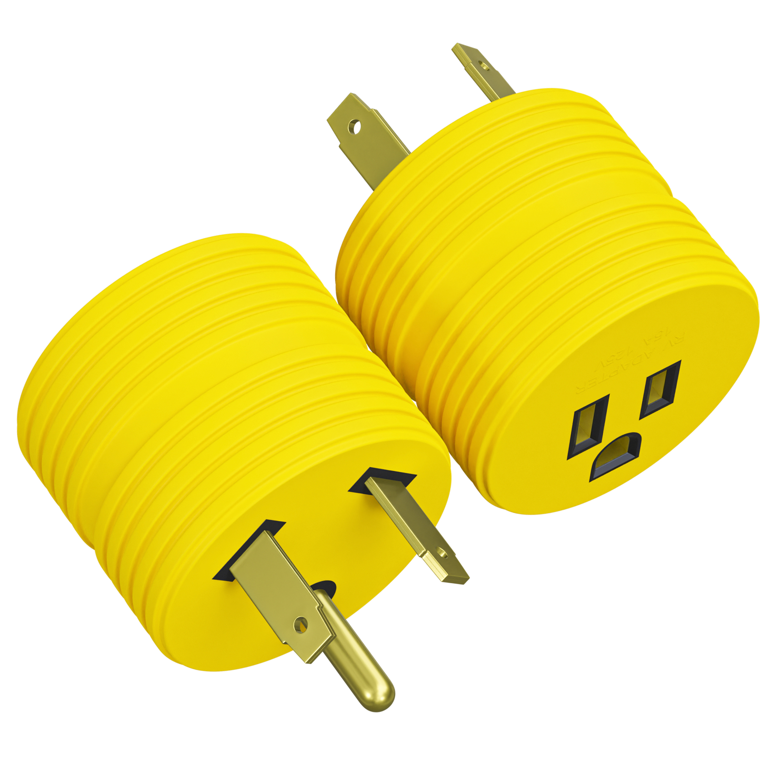 RV Electrical Adapter Plug 30AMP Male to 15AMP Female Motorhome Camper Round