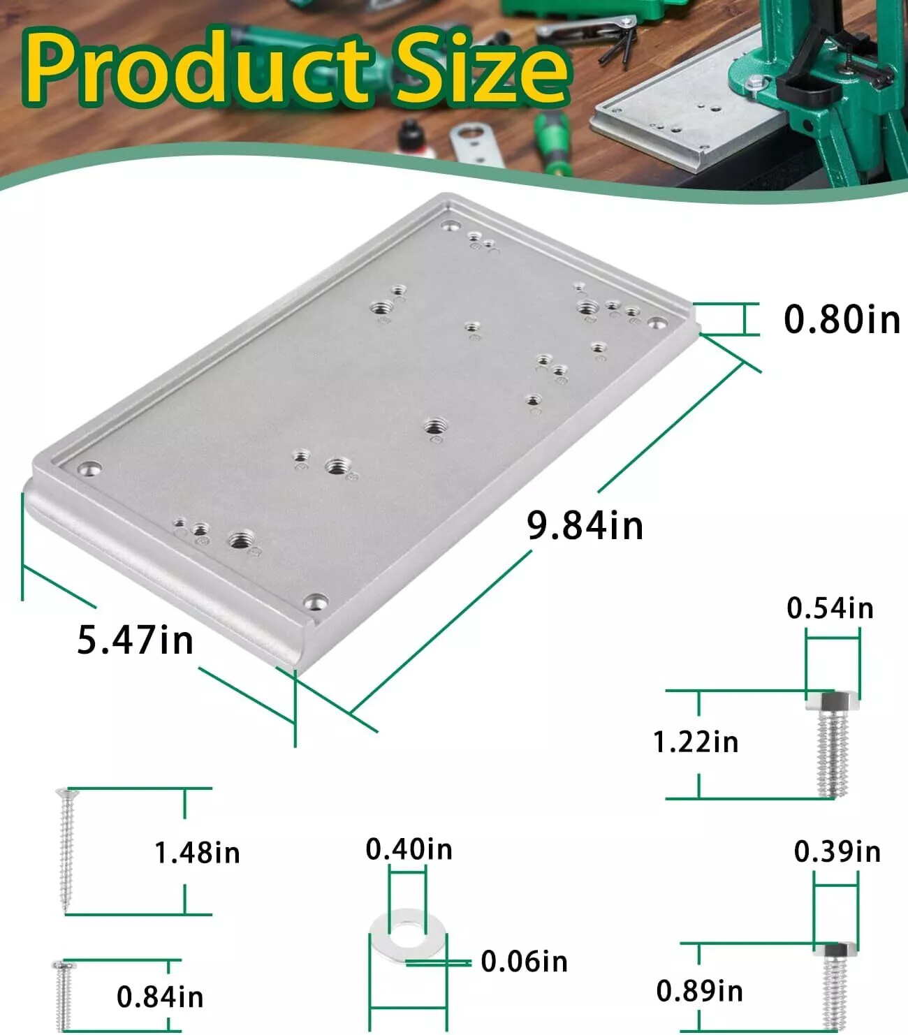 9282 Accessory Base Plate-3 Grey Reloading Bench for RCBS Rock Chucker Supreme