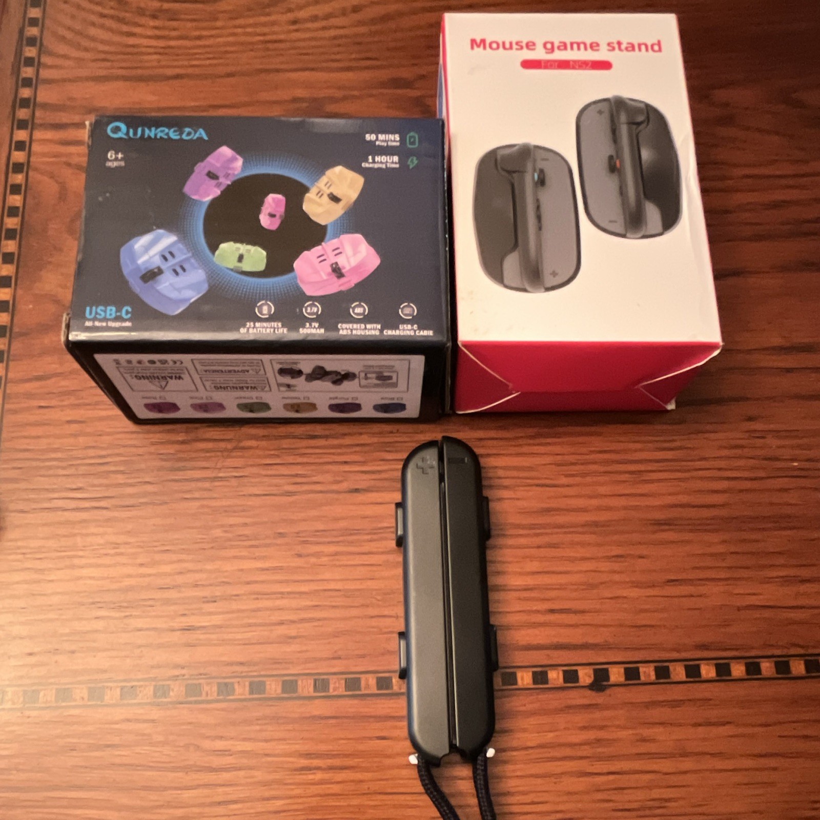 QUNREDA U1 USB-C, Mouse Game Stand for Nintendo Switch 2, NS2 Controller, Black
