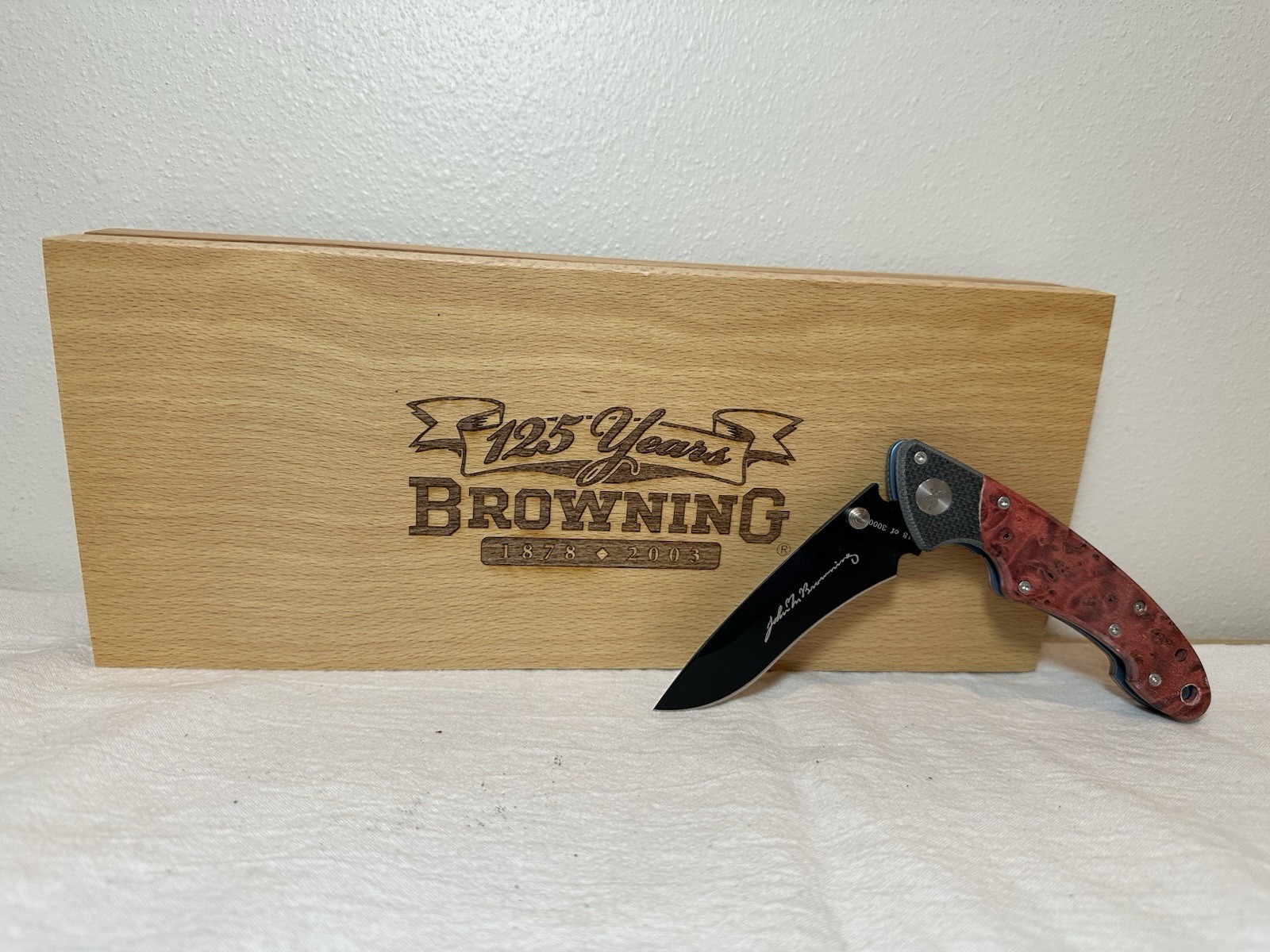 125 Year Browning Commemorative Folding Knife Model 76 (H36004424) 1318/3000