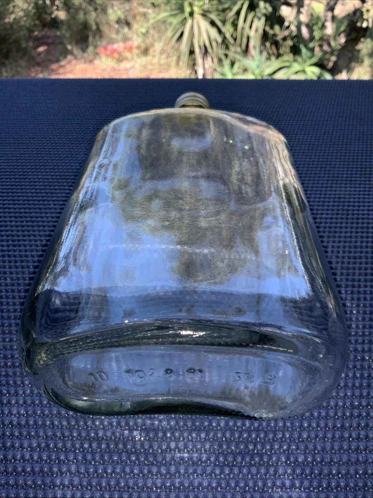 Vintage Stroh Austria Rum Concave Rum Flask Bottle Empty 🔥 001