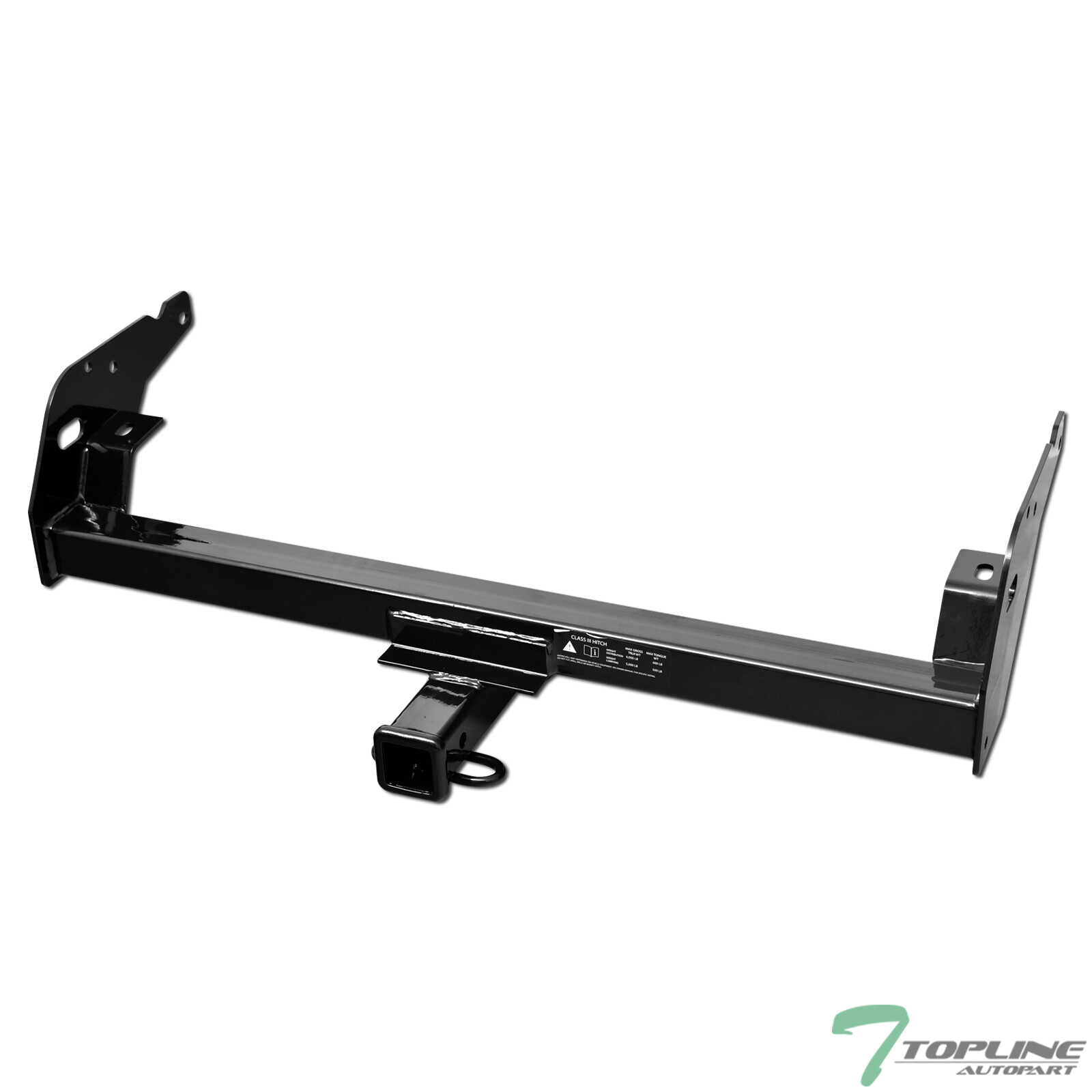 Topline For 1995-2004 Toyota Tacoma Class 3 Trailer Hitch Tow Receiver 2" - Blk