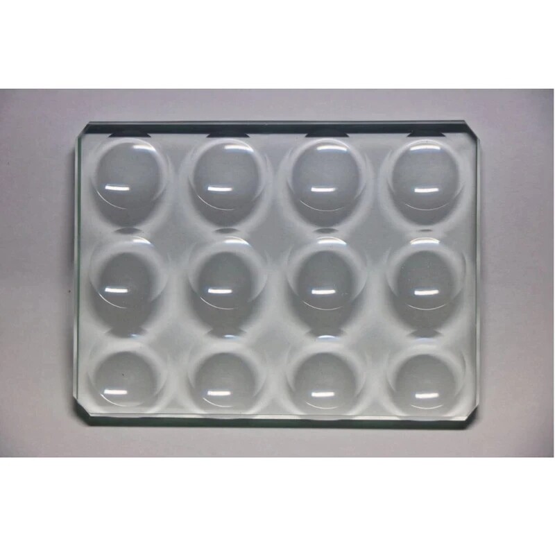 5mm Thickness Microscope Slides 12 Concave cavity 12 Well 5 × 60 × 80mm