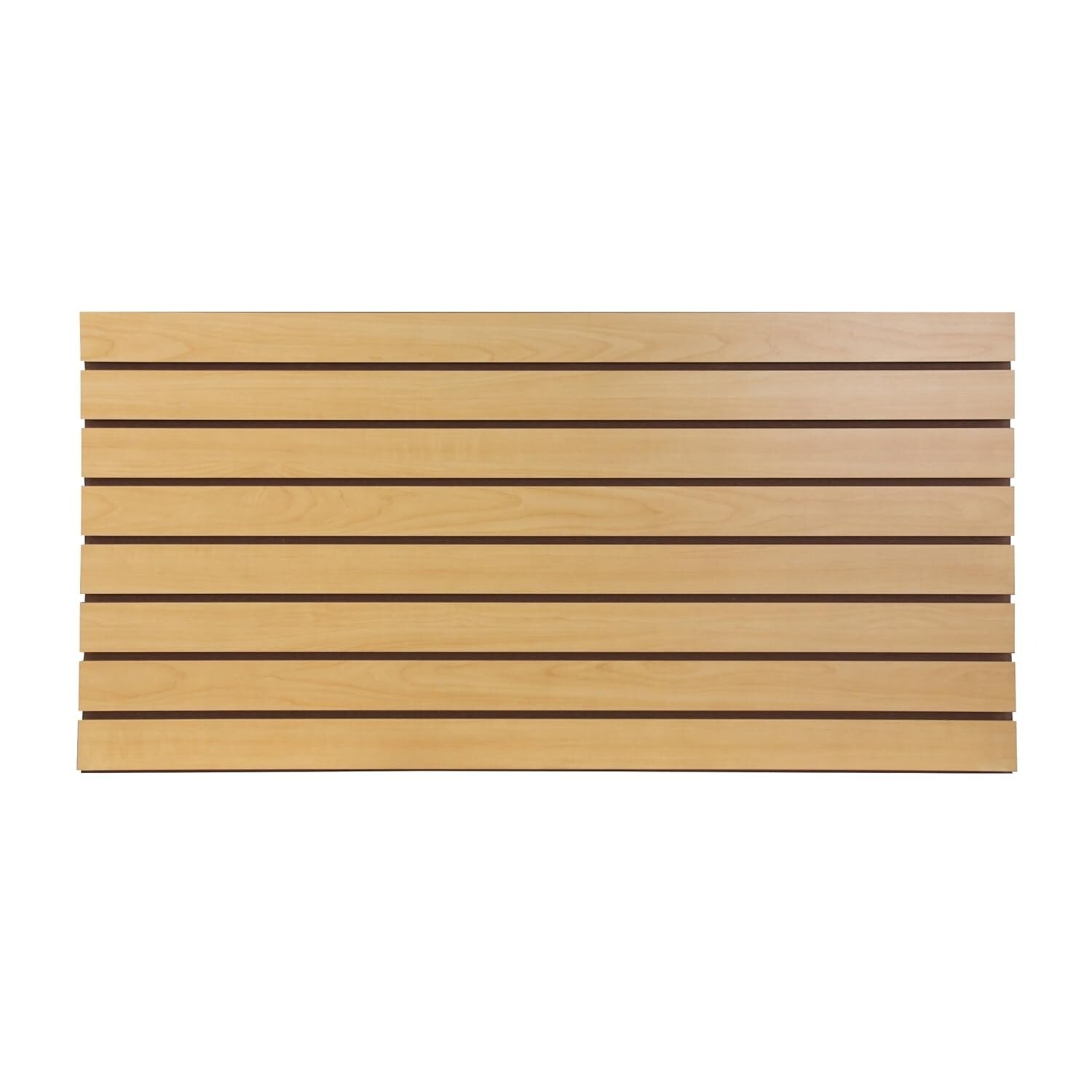2 Slatwall Easy Panels 4' x 2' Horizontal Maple Fiberboard Panel