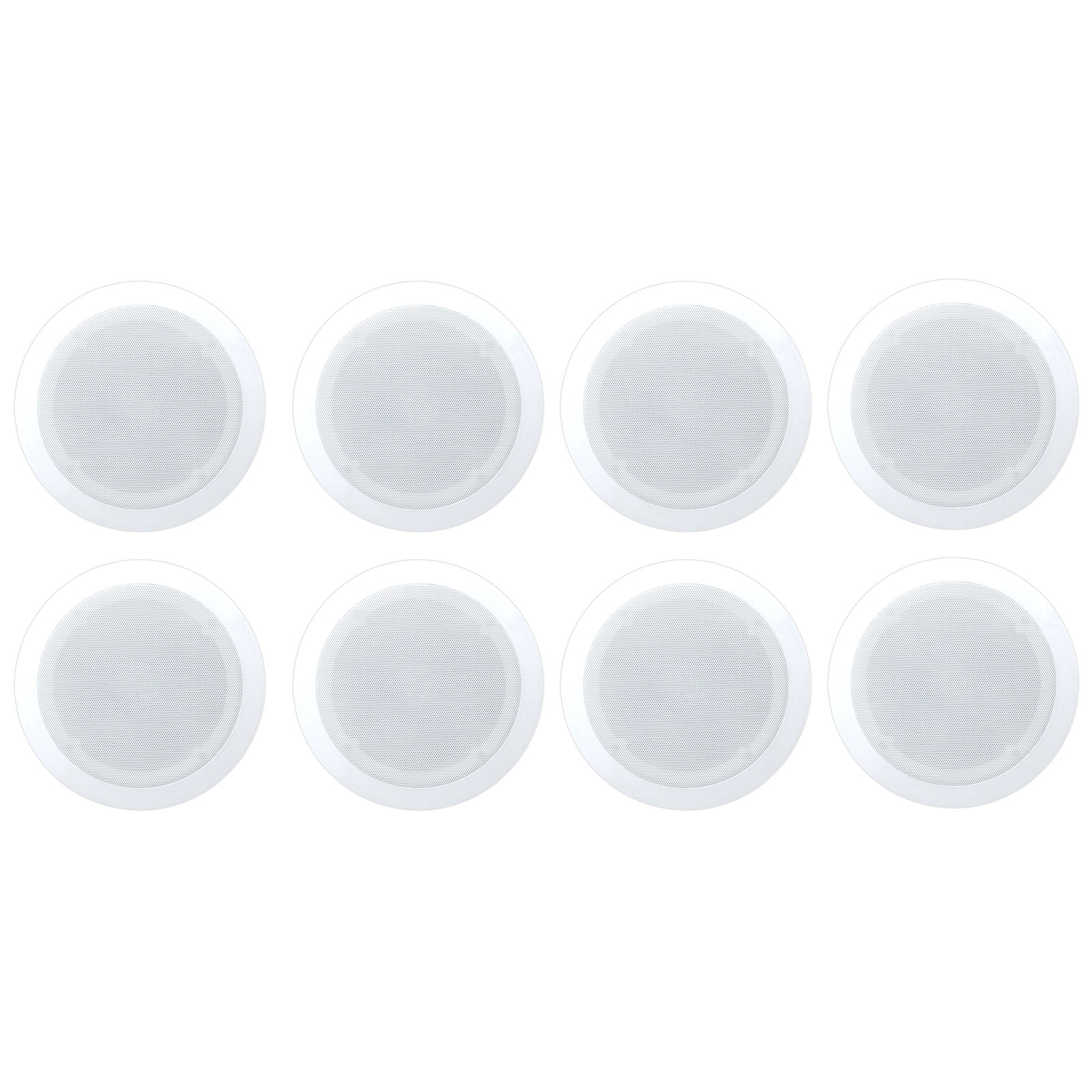 Pyle Home PDIC PRO Max Series 6.5'' Round Flush Mount Ceiling Speakers, 8 Pack