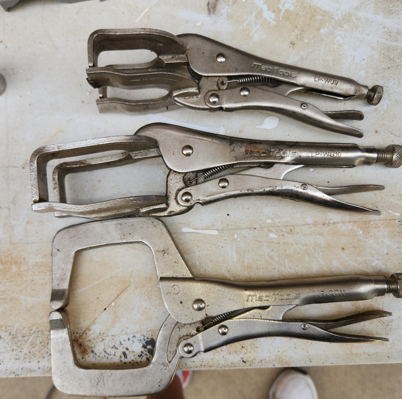 3 MAC Tools Welding Locking Sheet Metal Clamp Grip Pliers LP-WU10 LP-WU9 LP-CC11
