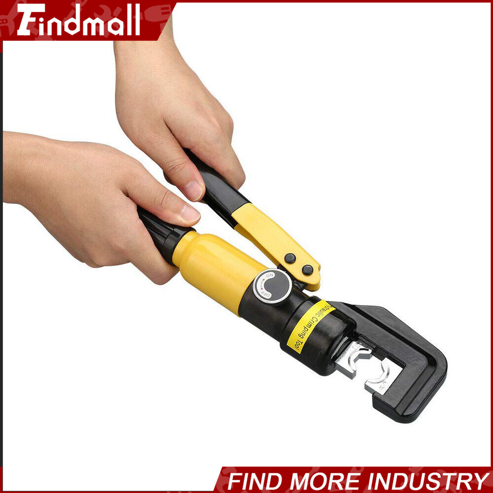 Findmall 10T Hydraulic Wire Battery Cable Lug Terminal Crimping Tool W/ Case