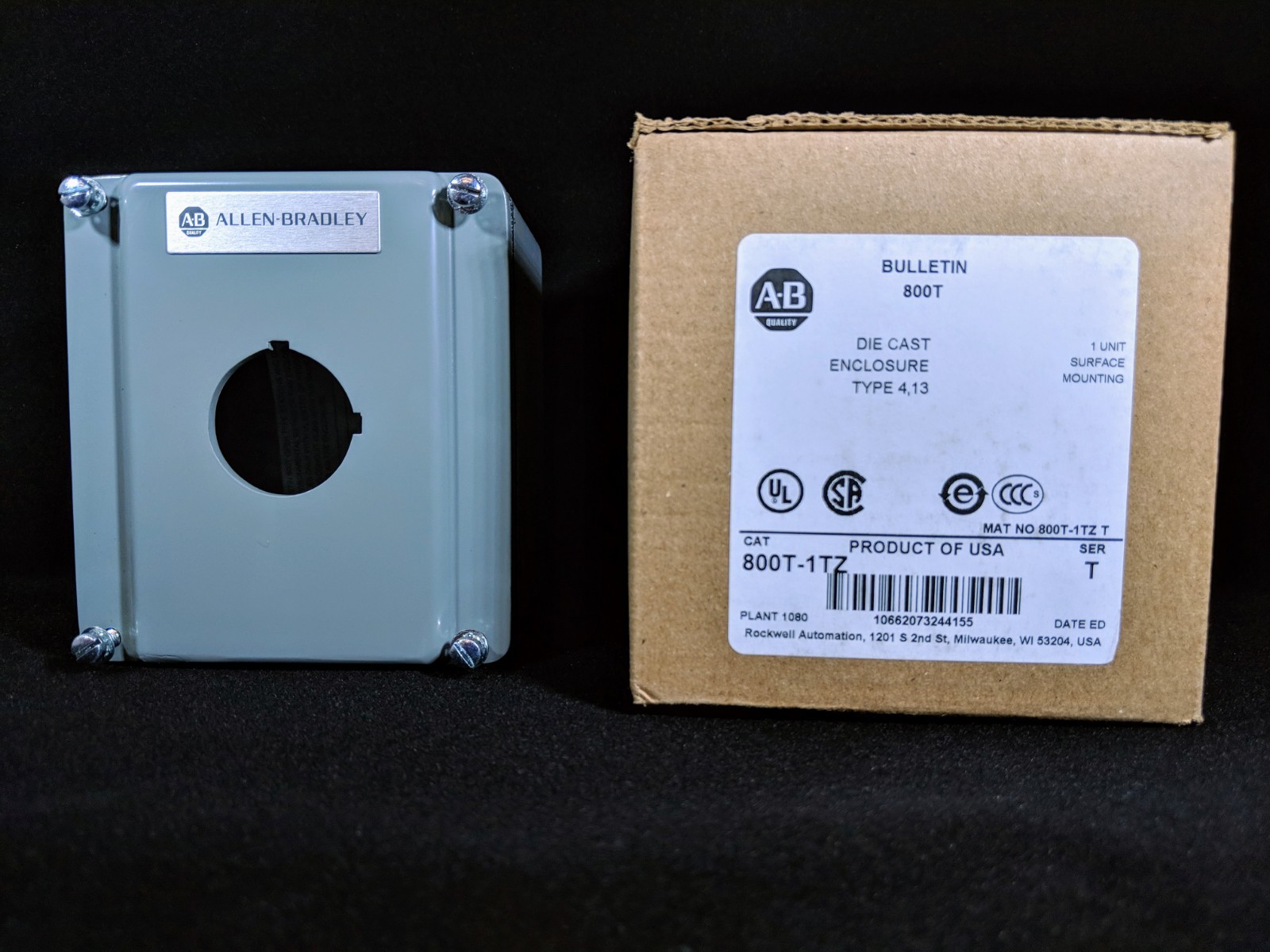 ALLEN BRADLEY 800T-1TZ Push Button Enclosure