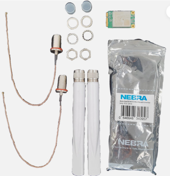 NEBRA Quectel EG25-G Cat 4 4G LTE Mini PCIe Module w/ Antenna Kit