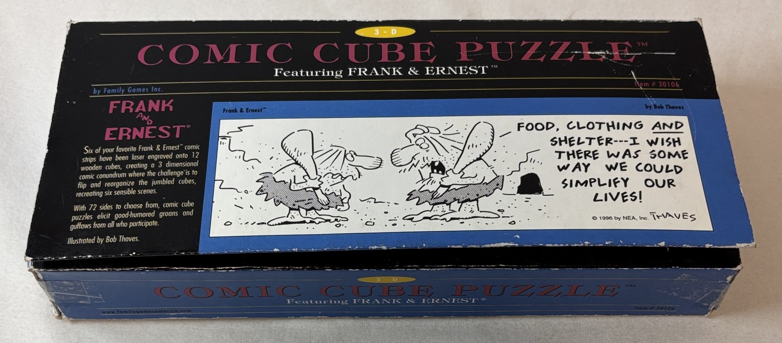 1996 Comic Cube Puzzle ~ FRANK AND ERNEST