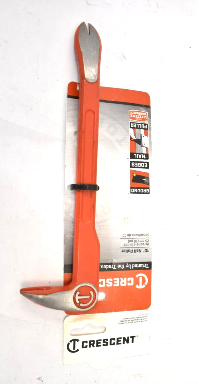 Crescent Nicholson 10" Nail Puller Genuine OEM Tool NPWC10 Precision Ground Edge