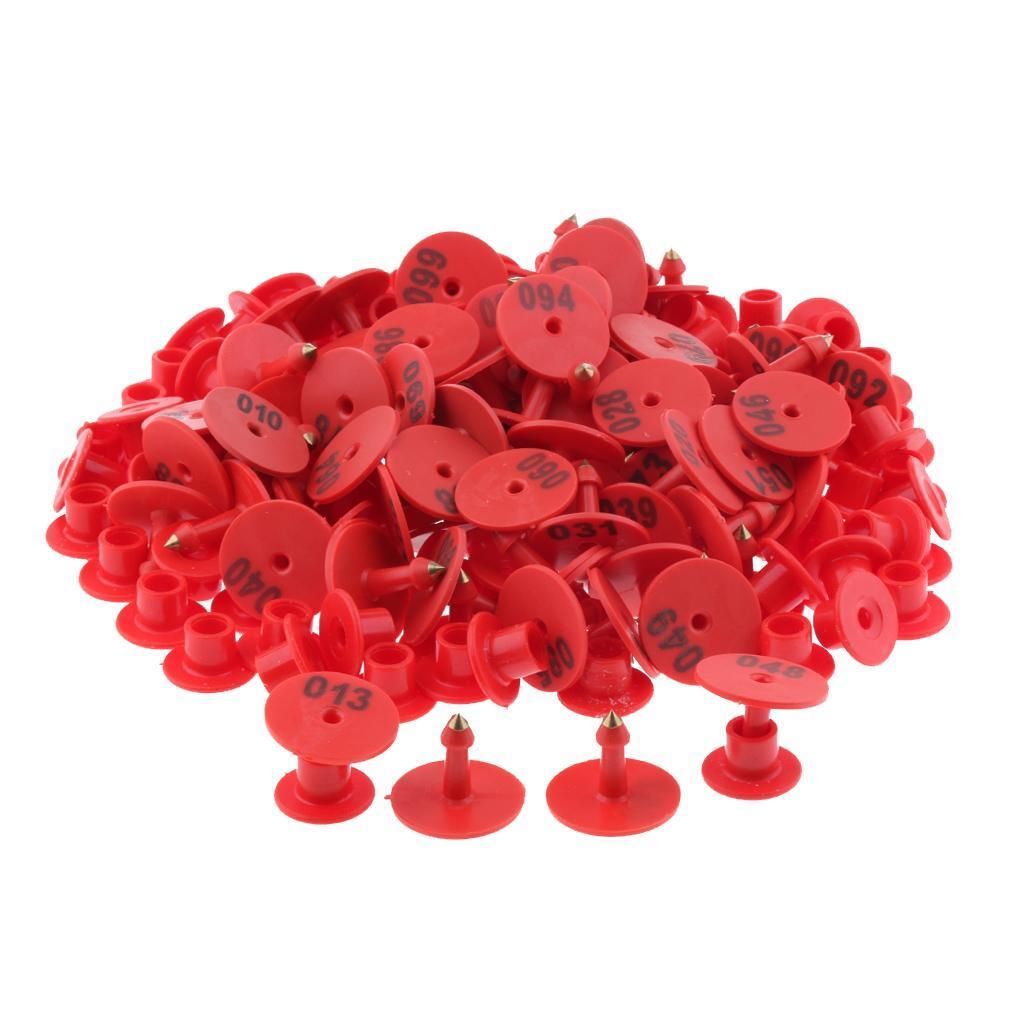 100PCS Small Numbered Livestock  for  Cow