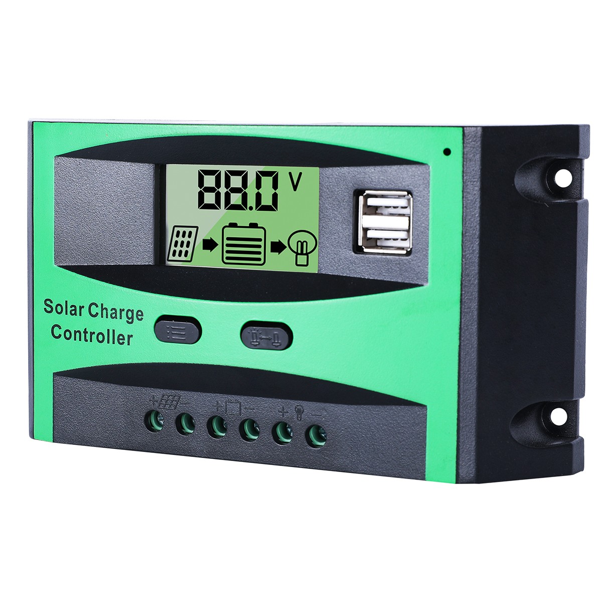 30A Solar Charge Controller Tools 12V/24V Auto Battery PV Regulator US Stock