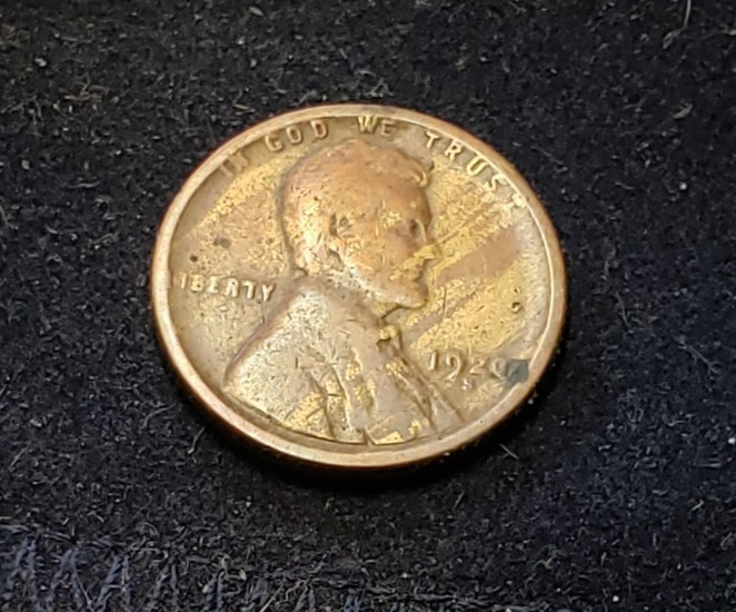 1920-S Lincoln Wheat Cent Stunning Woody Wood Grain Improper Alloy Mix Error