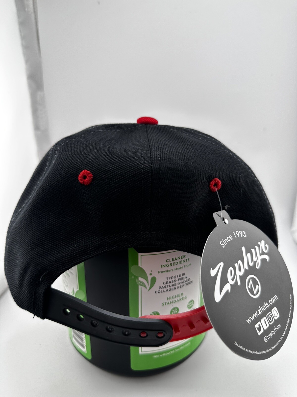 Zephyr Kids Baseball Cap Red Black One Size Adjust