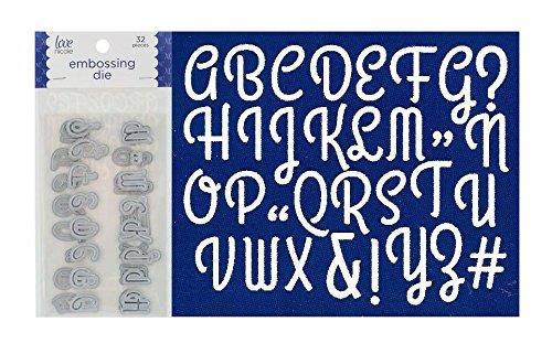 Love Nicole Embossing Die 32pc Fancy Alphabet STC0295
