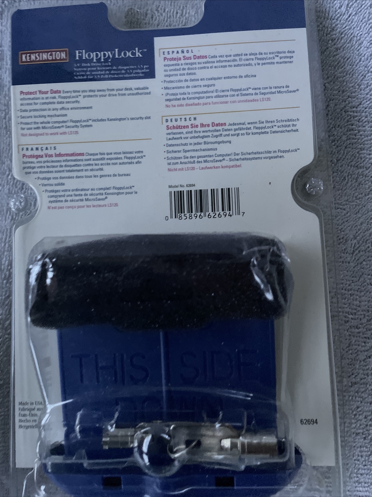 Kensington Desktop Micro saver/floppy Lock/Memory Lock Set (5a)