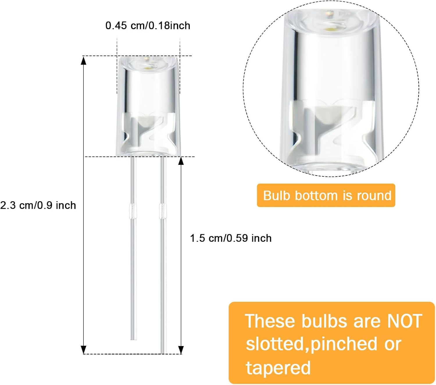 120 Pcs Valentine LED 5Mm String Light Replacement Bulb Energy Efficient Christm