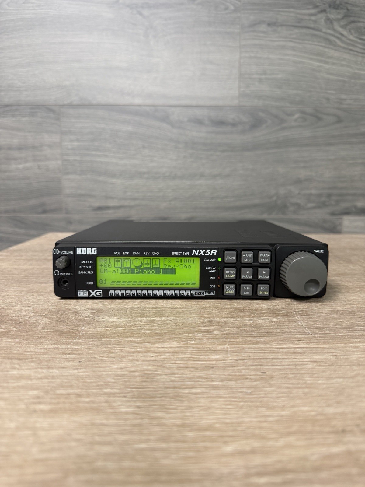 Korg NX5R Sound Module Synthesizer With Power Cable #3047