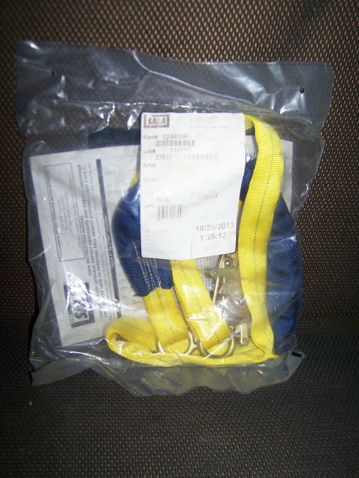 NEW DBI SALA 6' EZ-Stop II Web Shock Absorbing Lineman Lanyard 1244006