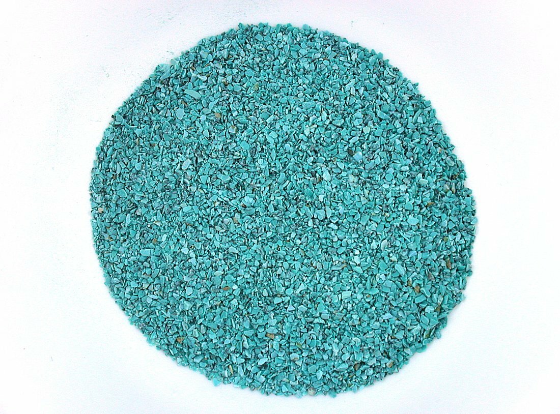 1/2 Oz Synthetic Blue Spiderweb Turquoise Inlay Pieces Sand Painting 2mm & Less