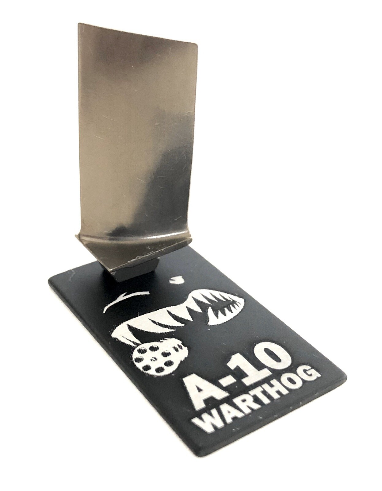 A-10 Warthog Titanium Jet Engine Blade. Inert Flight Sim Desk Model Turbine USAF