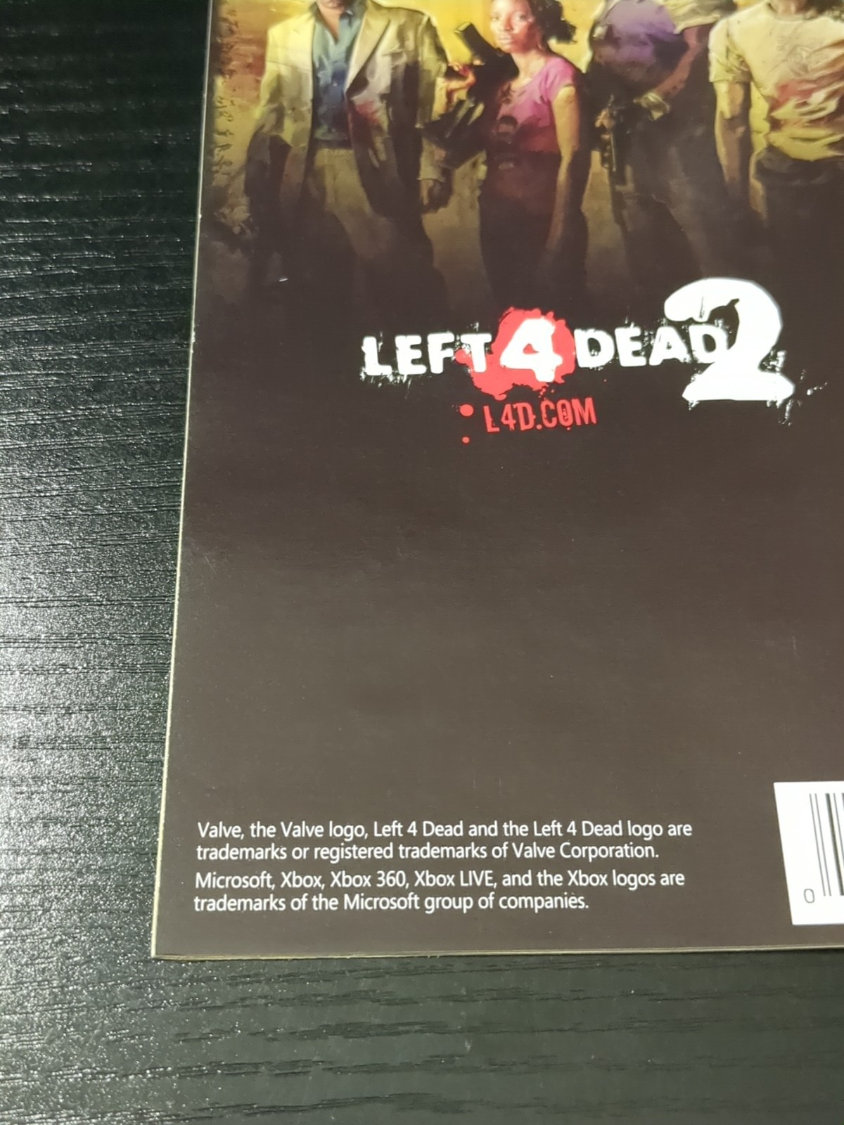 Left 4 Dead 2 360 Original Booklet Manual ONLY Guide Instruction Authentic OEM