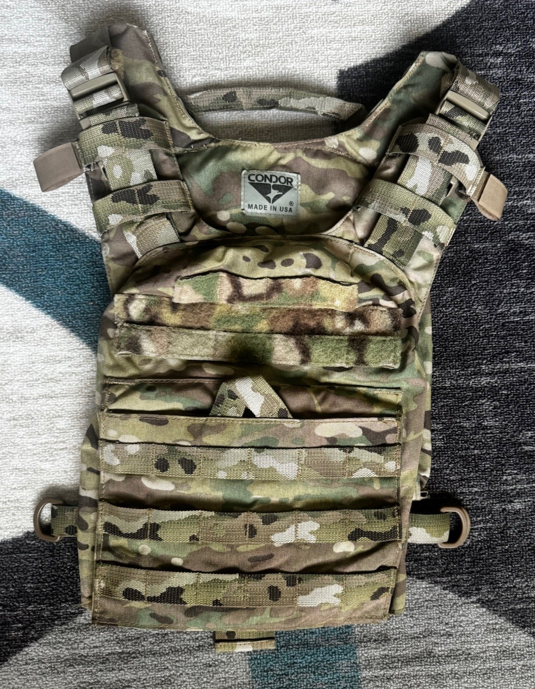 Condor Plate Carrier Tactical Vest Adjustable Nylon One Size