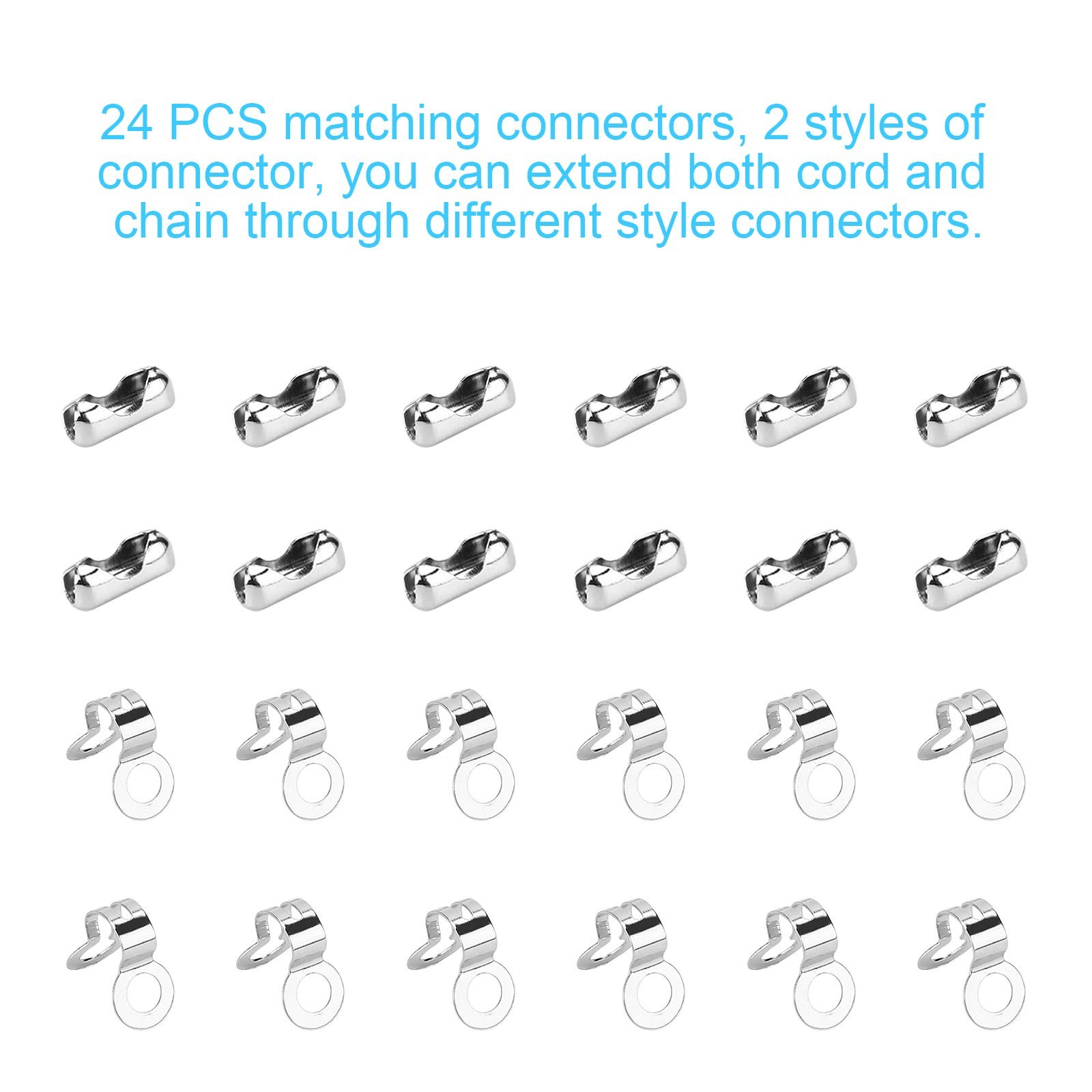 200 Inch Ceiling Fan Pull Chain, (Upgrade Rust Proof) 3.2mm Beaded Pull Chain...