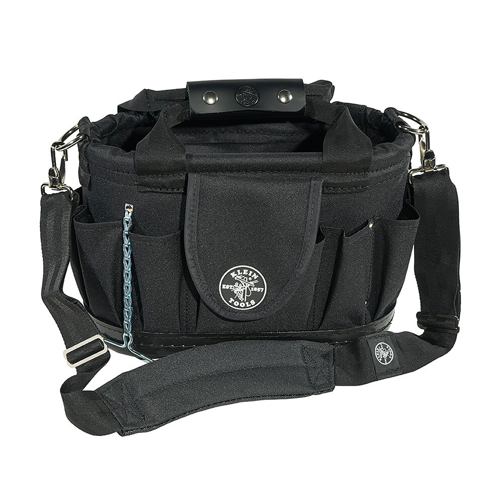 Klein Tools Polyester 17-Pocket Tool Tote with Shoulder Strap model 58890