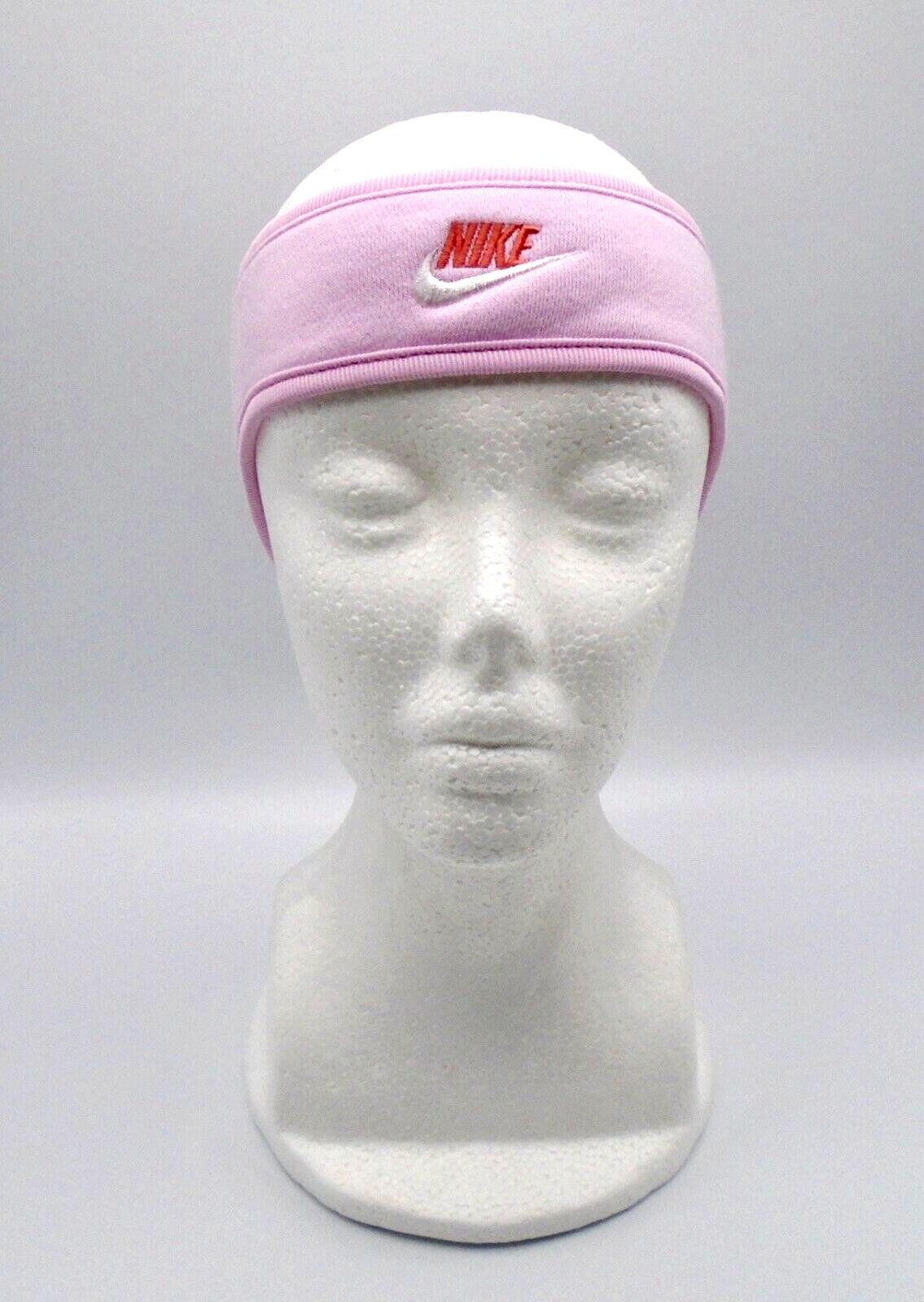 Nike Club Fleece Headband Youth Girl's Pink Foam/Fast Grey/White