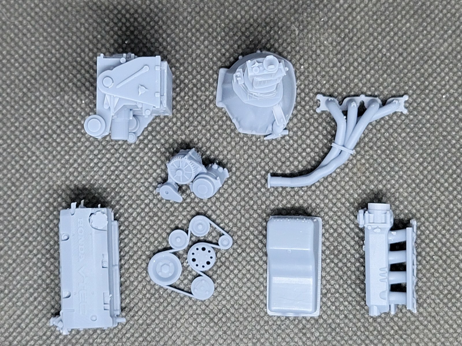 Honda F20C S2000 model engine resin 3D printed 1:24-1:8 scale