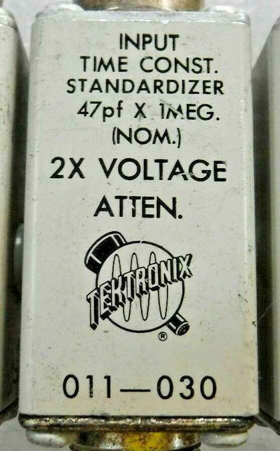 Tektronix 011-030 Time Constant Standardizer 2X Voltage Attenuator (47pF X 1MEG)