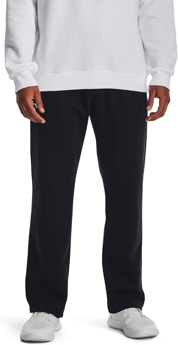 NWT Under Armour Mens Rival Fleece Loose Fit Sweatpants Black S 1379770