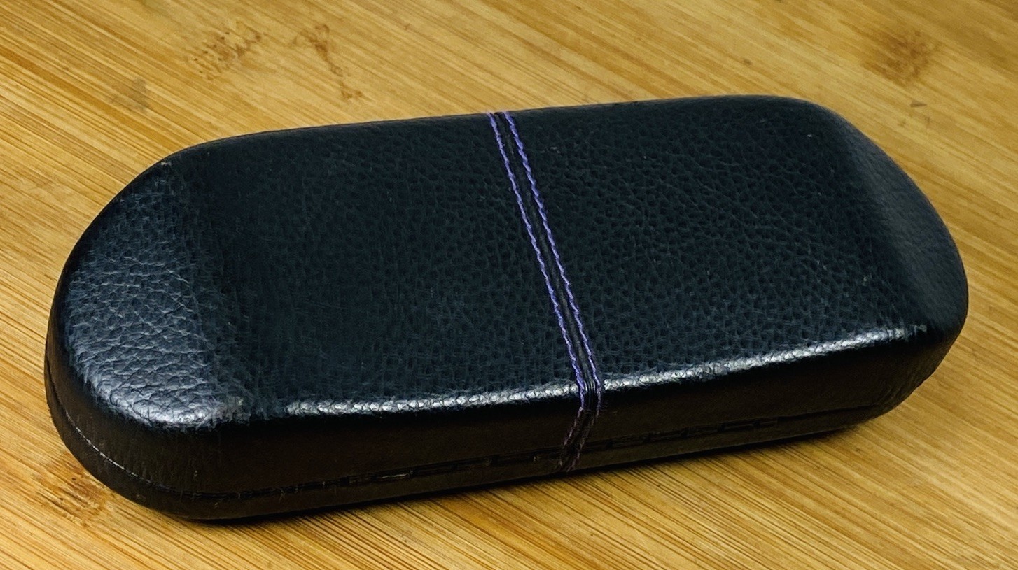 Linea Roma Leather Glasses Hard Case