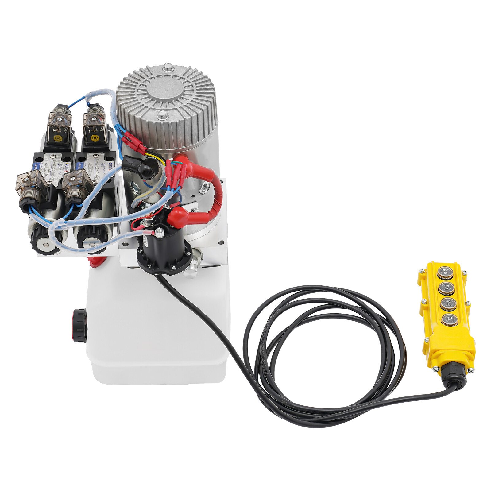 22Mpa Hydraulic Pump 4.5 Quart Double Acting Dump Trailer Pump Power Unit DC 12V