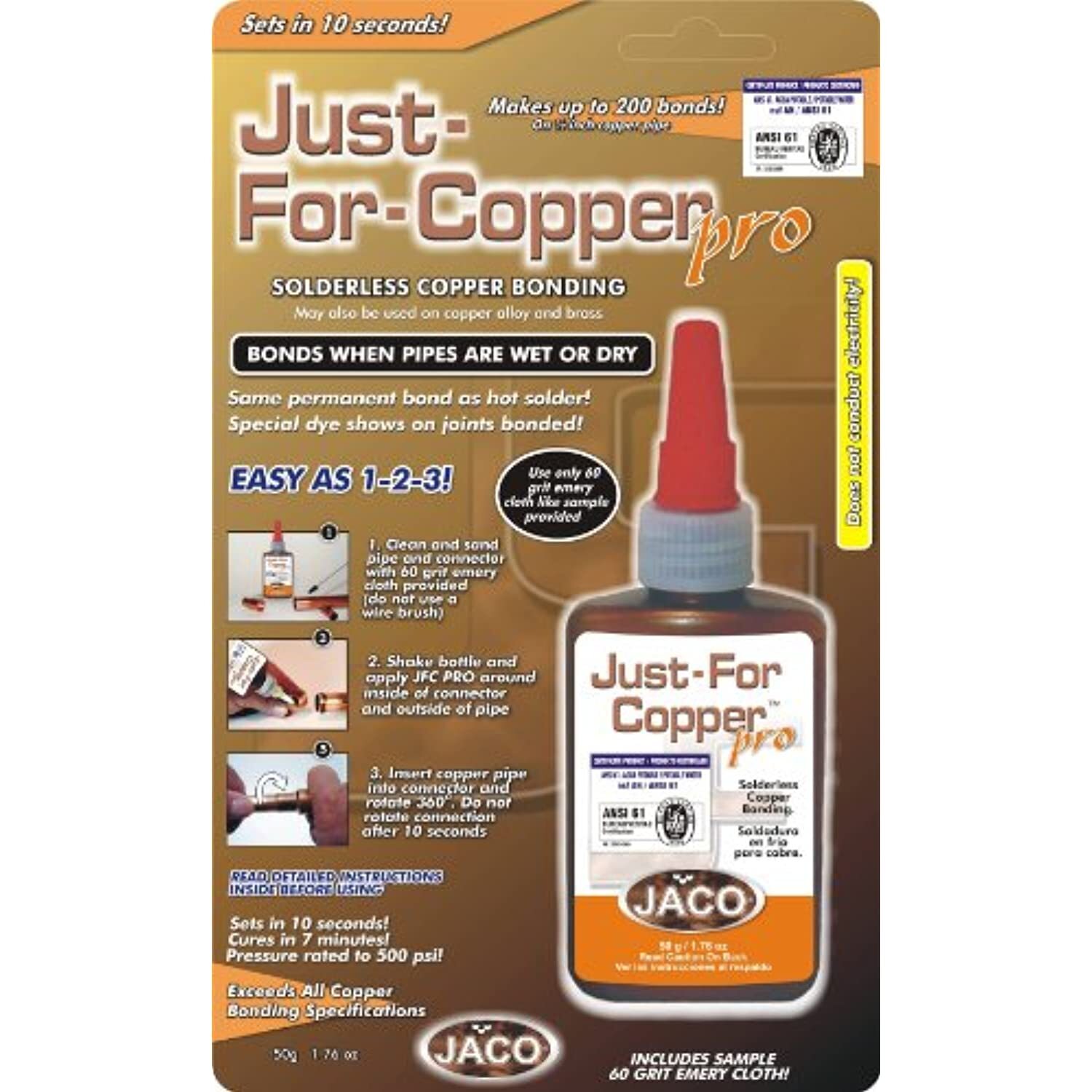 Just For Copper JFCP0 52 50 Gram Solderless Copper Bonding