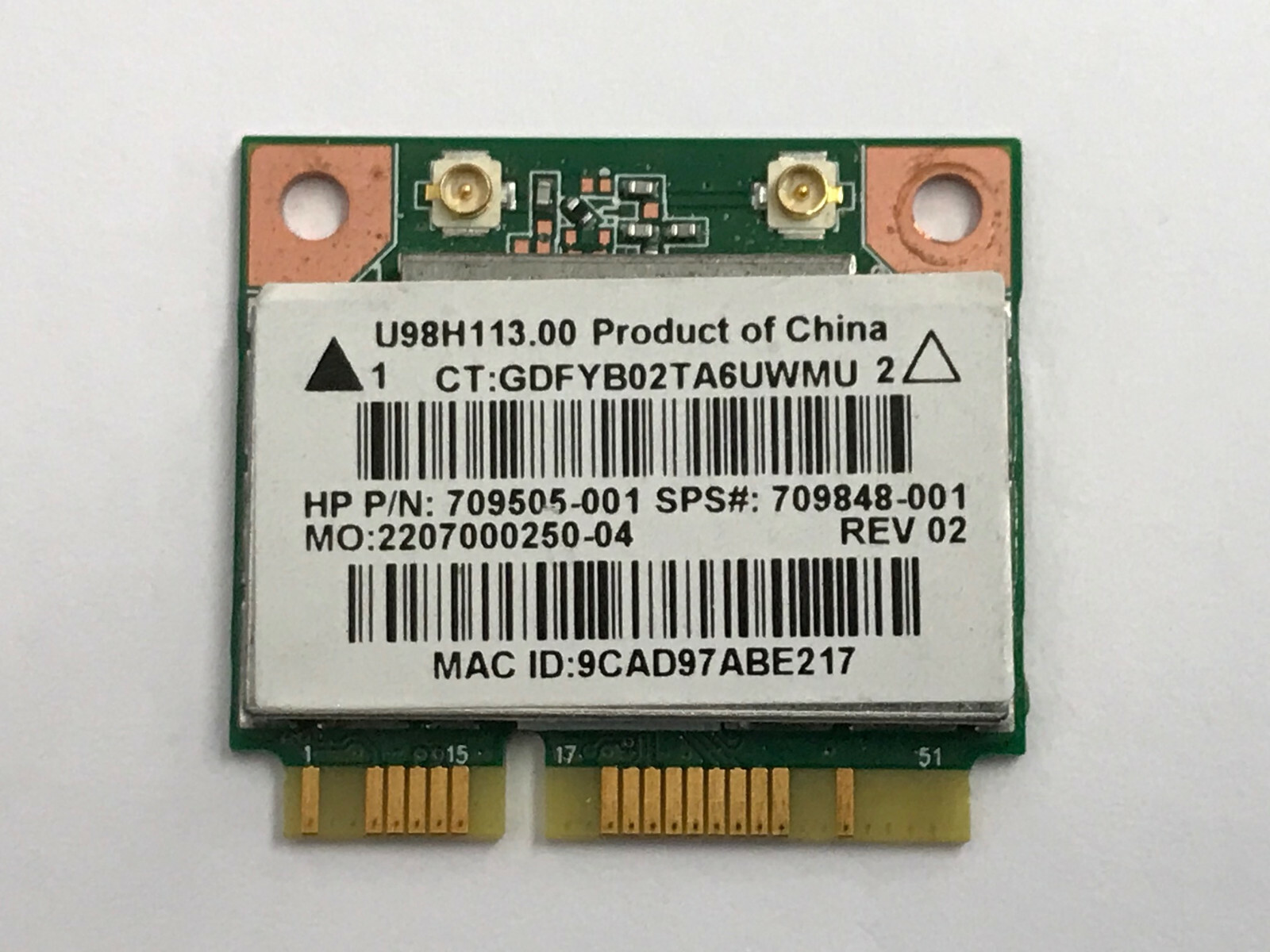 HP Realtek RTL8188EE 802.11 bgn 1x1 WiFi card  709848-001, 709505-001